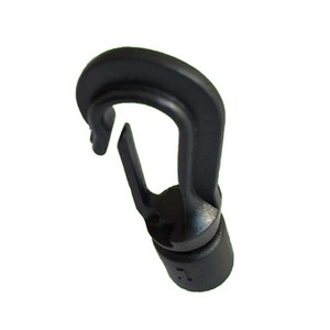 Mosquetón con abrazadera para cuerda de 4 mm, gancho de POM negro para navegación, duradero - Product Image 5