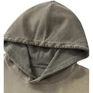 FOXA Vintage Washed Hoodie Unisex Pullover French Terry Kangaroo Pocket Sweatshirt - Product Image 3