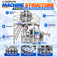 Machine d'emballage automatique pour aliments secs (fertilisants, fruits, crevettes, aliments pour animaux de compagnie, chiens, chats, cornichons, cubes de poisson) en sachets et doypacks