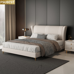 Cama de Lujo Contemporánea U-Best, Tapizada, Tamaño Queen, Doble, King, Madera, Muebles de Madera para Dormitorio, Lit Cama Yatak Letti - Product Image 1