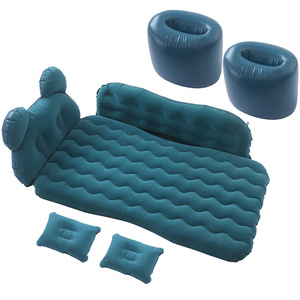 ที่นอนเป่าลมในรถยนต์ 135x80 ซม. แบบหนา สำหรับเบาะหลังรถ SUV ซีดาน ใช้สำหรับพักผ่อนในรถหรือกลางแจ้ง - Product Image 2