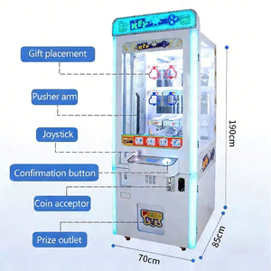 Distributeur automatique <span class=keywords><strong>de</strong></span> récompenses à clé verte à 9 trous, à monnayeur, en plastique, version anglaise - Product Image 3
