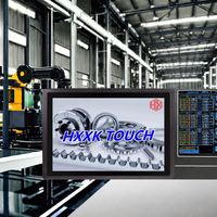 HXXK PC Industri All-in-One, aksesori komputer industri layar sentuh resitif tahan lama WiFi LAN Win10-High-Durable