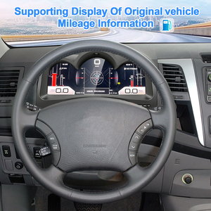 Tableau de bord numérique LCD pour voiture, mise à niveau du système Linux, compteur de vitesse automatique pour Toyota Fortuner/Hilux/Vigo 2005 - 2015 - Product Image 2