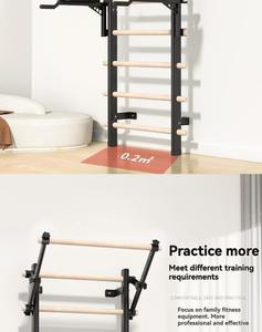 Equipo de Entrenamiento Multifuncional con Marco de Madera Acanalado para Uso Comercial en Interiores, para Prensa de Piernas, Ejercicios de Hombros Individuales y Dobles, y Estiramiento en Salas de Baile - Product Image 5