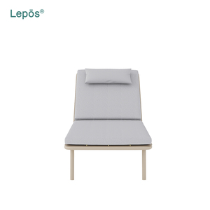 Lit <span class=keywords><strong>de</strong></span> repos extérieur entièrement en aluminium, imperméable, antirouille, pour jardin, terrasse, patio, bord <span class=keywords><strong>de</strong></span> piscine, avec matelas pour <span class=keywords><strong>hôtel</strong></span>, complexe hôtelier, villa - Product Image 3