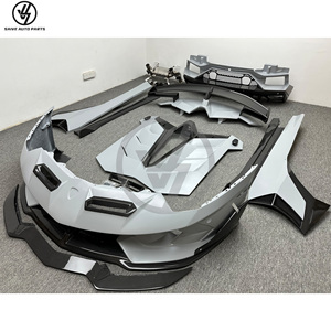 Nuevo Kit de Carrocería de Fibra de Carbono Prepreg Seca Estilo SVJ con Acabado Brillante y Tejido Twill para Parachoques, Capó y Alerón Trasero para Lamborghini Aventador LP700 - Product Image 3
