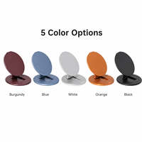 Support magnétique pour téléphone couleur cerise foncée, compatible avec un support rotatif à 360°, pliable, en aluminium, personnalisable OEM