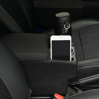 Jimny accessoires accoudoir cas mise à niveau en cuir accoudoir boîte de rangement avec porte-gobelet pour Suzuki Jimny/sierra JB64/JB74 (2018.7 ~)