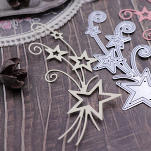 Troqueles de acero al carbono de encaje de estrella, molde de corte para álbum de recortes, fabricación de tarjetas de papel DIY, troqueles de corte de saludos, nueva oferta - Product Image 4