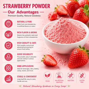 Poudre aromatisante à la fraise haute concentration pour boissons, bonbons et pâtisseries |   Poudre aromatisante à la fraise de qualité alimentaire |   XIAN <span class=keywords><strong>TAIMA</strong></span> - Product Image 4