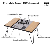 Table de camping pliable portable Orangegaz Factory Direct, table de pique-nique, barbecue, table IGT pour le camping, les voyages en voiture