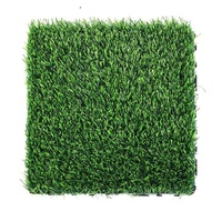 Le gazon artificiel à haute densité écologique vert couvre de tuiles le plastique de verrouillage du pont pp de gazon 30x30cm pour des jardins d'intérieur de sports