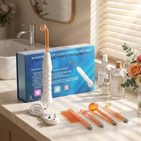 Appareil de soin du visage électrique professionnel à vibrations, baguette pour la peau et les cheveux, 4 en 1, portable, haute fréquence, pour spa et salon