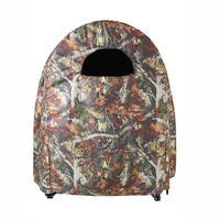Tente de chasse chinoise de haute qualité pour l'extérieur, camouflage arboré, toutes saisons, en PVC/PU, à une couche, avec poteau en fibre, une chambre, avec chaise intégrée