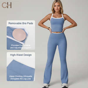 Conjunto Deportivo de 2 Piezas <span class=keywords><strong>para</strong></span> <span class=keywords><strong>Mujer</strong></span>, Transpirable, <span class=keywords><strong>para</strong></span> Gimnasio, Yoga, <span class=keywords><strong>Ejercicio</strong></span> y Running - Product Image 2