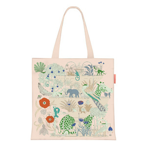 Custom <b>Tropical</b> Jungle Art Collage Pattern Canvas Shoulder Bag Fashion <b>Women</b> Reusable Eco-friendly Large Capacity Tote for - Product Image 2