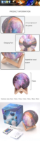 Lámpara LED con Forma de Luna Flotante, 16 Colores, Impresión 3D, con Control Remoto y Conexión USB, Precio de Fábrica