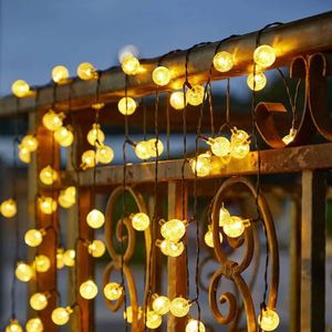 Guirlande lumineuse solaire LED en gros pour l'extérieur, éclairage décoratif pour patio, fête, Noël - Product Image 2