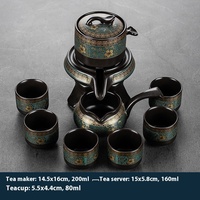 Offre spéciale Théière complète en céramique en argile violette Ensemble de tasses à thé Ensemble de café et de thé en pierre de porcelaine verte pour paresseux