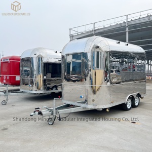 Cuisine mobile en acier inoxydable de 13 pieds entièrement équipée pour la vente de snacks, bonbons, chips, utilisation en extérieur, <span class=keywords><strong>remorque</strong></span> alimentaire - Product Image 2