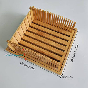 เครื่องตัดขนมปังไม้ไผ่ 32x28.5x413.5 ซม. สำหรับอุปกรณ์ทำขนมที่บ้าน - Product Image 2