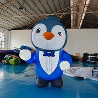 Mascotte gonflable pingouin, décoration de pingouin de dessin animé pour événements extérieurs, publicité, fêtes, Noël, usage commercial