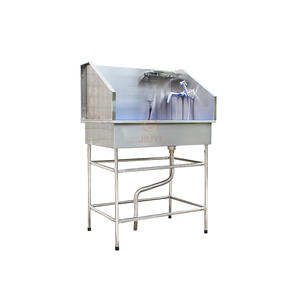 Bañera comercial para aseo de mascotas, fregadero de lavado de perros de acero inoxidable para salones y clínicas de mascotas - Product Image 1