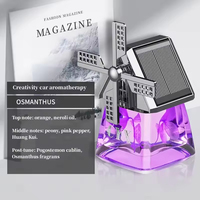 Diffuseur d'air pour voiture, parfum pour voiture, ventilateur rotatif solaire, parfum liquide pour voiture, aromathérapie solaire, moulin à vent aromathérapie