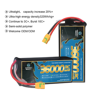 Batería de Iones de Sodio Ampxell 36000mah 6S1P/12S1P/14S1P/18S1P, Paquete de Baterías de Alta Densidad y Peso Ligero, 3C/10C AMX-36A022I-E - Product Image 4