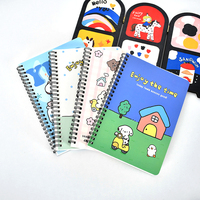 Carnet à spirale A5, esthétique Kawaii, fournitures de bureau, style coréen, journal personnalisé, papier épais, prise de notes portable, cadeau