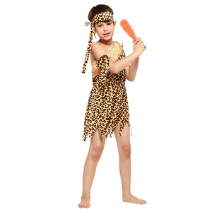 Offre Spéciale enfants Halloween Cosplay africain primitif sauvage <span class=keywords><strong>homme</strong></span> Costume enfants indien Sauvages Performance Costume - Product Image 3