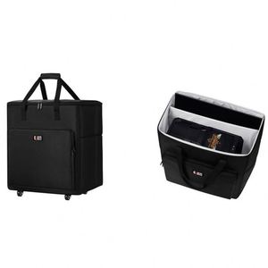 กระเป๋าเอกสารแบบพกพาสำหรับผู้ชายและผู้หญิงกระเป๋าคอมพิวเตอร์เดินทางเพื่อธุรกิจเคสแข็งพร้อมสายรัดสำหรับแล็ปท็อป - Product Image 2