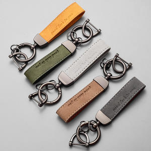 بيع مباشر من المصنع سلاسل مفاتيح جلدية بالجملة لهدايا الأعمال تصميم سلاسل مفاتيح سيارات أنيقة - Product Image 1