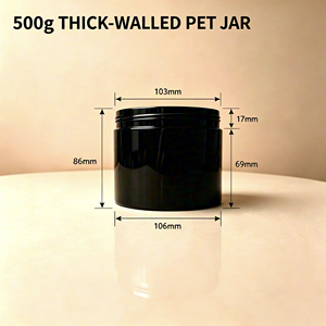Pot cosmétique en PETG à paroi épaisse avec bouchon à vis, 500g 16oz, pour crème visage, lotion, logo personnalisé, faible MOQ - Product Image 2