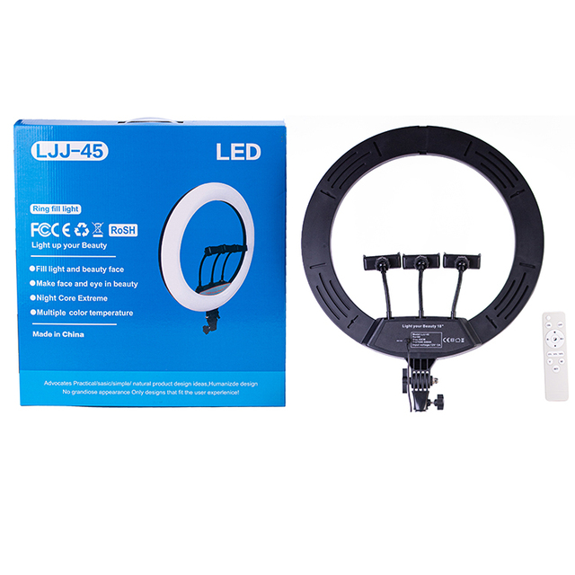 Beauty Laptop Led Phone Ring Light Computer Desktop Circle Ring Light Photography Youtube Makeup 18inch Led Ring Fill Light