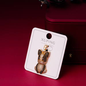 Xuping đồ trang sức động vật mèo con chó cá heo bướm voi mạ Vàng Iced out thời trang rapper Cá nhân hoá mặt dây Charms - Product Image 2