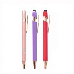 1.0MM Ballpoint <b>Pen</b> Press Aluminum Body Multifunctional Touch Screen <b>Pen</b> Business Enterprise Customized LOGO Wholesale - Product Image 1
