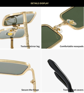 <span class=keywords><strong>Occhiali</strong></span> <span class=keywords><strong>da</strong></span> <span class=keywords><strong>sole</strong></span> <span class=keywords><strong>da</strong></span> <span class=keywords><strong>donna</strong></span> in lega uv400 <span class=keywords><strong>da</strong></span> <span class=keywords><strong>donna</strong></span> designer con montatura rettangolare all'ingrosso BYSA080 - Product Image 5