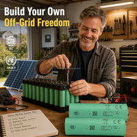 Batería de Iones de Litio LiFePO4 VOLTA 100% Original, Verificada por QR, 21700 5000mAh, 1500 Ciclos, Envío Inmediato DDP EE. UU. y UE, Energía Portátil