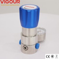 Régulateur d'air en laiton 316L 1/4 NPT Montage de la ligne de pression pour LP Gas Propane Argon & Azote Panel Regulator for Natural Gas CO2
