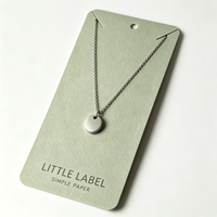 Étiquettes porte-colliers en papier multi-usages personnalisées pour les boutiques en ligne et en ligne-physique – Cartes de présentation de colliers pour merchandising