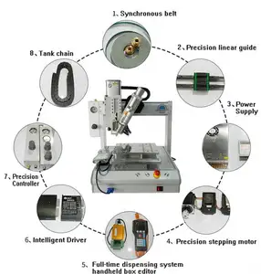 XHL-DJ331R Desktop 3 Axis Rotation Glue Dispenser Machine for 50 AB glue