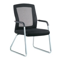 Chaise de bureau pivotante Bosun avec cadre en métal chromé, 5 pieds mobiles, pièces de chaise de jeu pour la maison