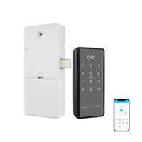KEMUU TTlock App kartu kode Pin, laci pintu kabinet dapur Aluminium pintar kabinet Rfid kunci pintar kabinet