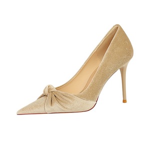 รองเท้าส้นสูง Talons Zapatos แบบส้นเข็ม 10 ซม. ปลายแหลม ประดับโบว์ รองเท้าส้นสูงเซ็กซี่สำหรับผู้หญิง - Product Image 6