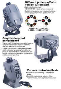 Không thấm nước IP65 Logo gobo chiếu ánh sáng ngoài trời 200W LED gobo Logo chiếu quảng cáo ánh sáng - Product Image 6