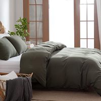 Housse de couette moderne de qualité supérieure en microfibre 100% brossée, douce et infroissable, 90gsm 110gsm, pour hôtel et chambre à coucher