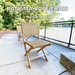 <span class=keywords><strong>Chaise</strong></span> pliable moderne <span class=keywords><strong>en</strong></span> <span class=keywords><strong>bois</strong></span> avec dossier Panama <span class=keywords><strong>en</strong></span> corde tressée <span class=keywords><strong>Chaise</strong></span> de mariage <span class=keywords><strong>en</strong></span> <span class=keywords><strong>bois</strong></span> pour bureau à domicile Mobilier <span class=keywords><strong>en</strong></span> chêne - Product Image 2