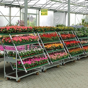 Carrito de Exhibición de Plantas de Metal de 3 Niveles para Viveros y Centros de Jardinería, en Oferta - Product Image 1